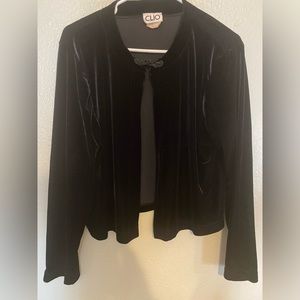 Black Velvet Cardigan